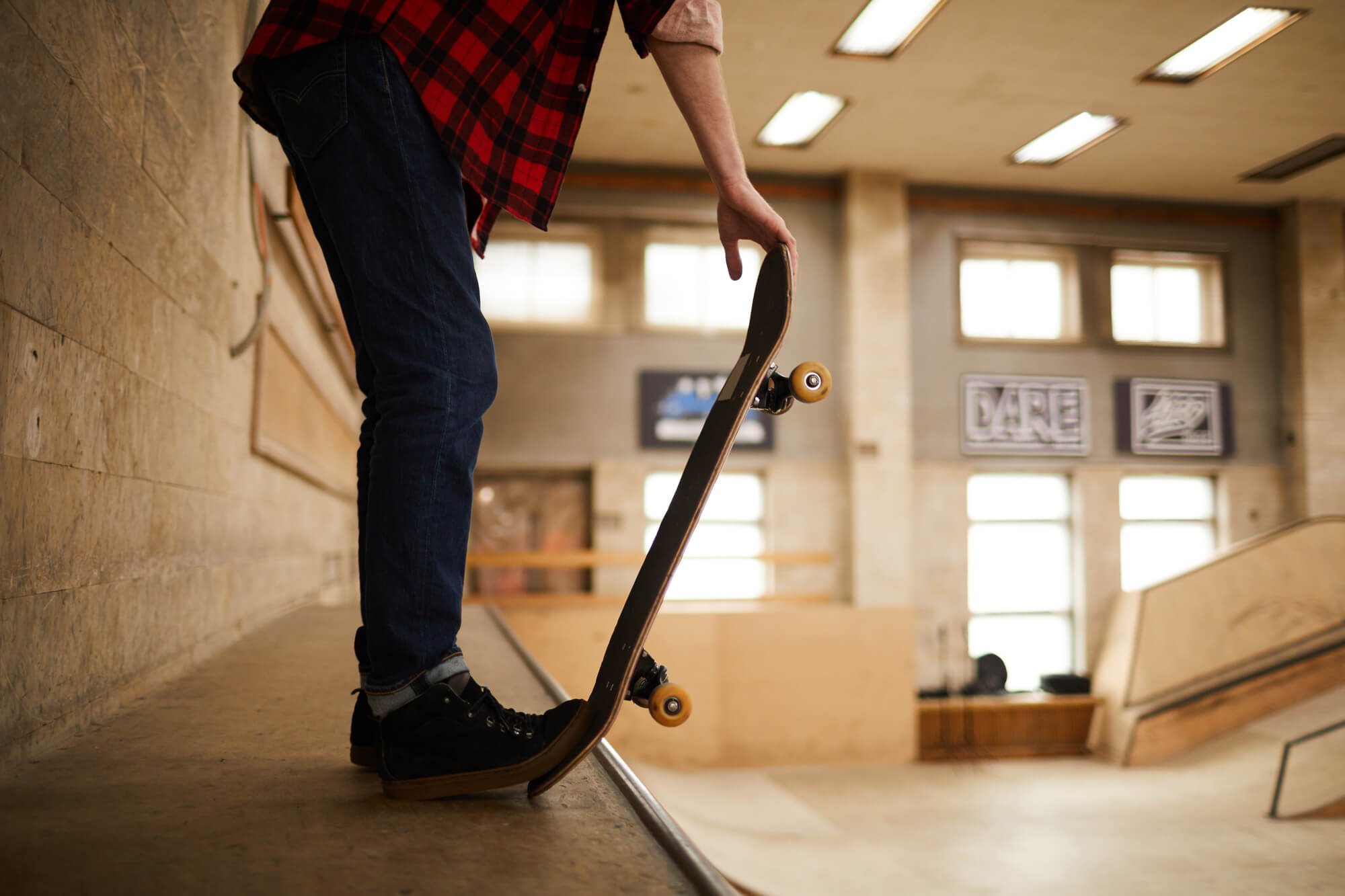 Kid skateboarding - stock image