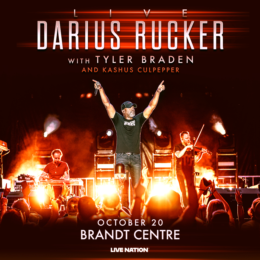 Darius Rucker live concert October 20 Brandt Centre.