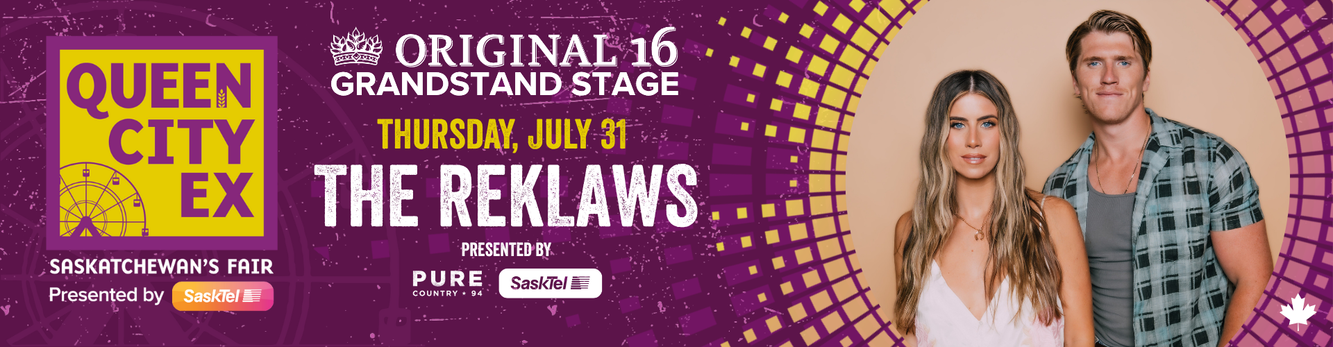 Queen City Ex concert featuring The Reklaws on July 31.