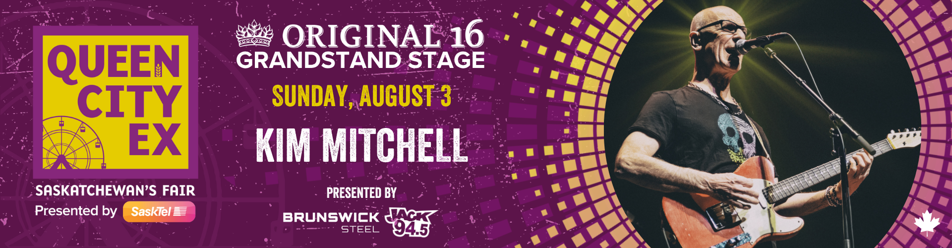 Queen City Ex concert Kim Mitchell August 3.