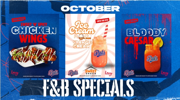 October food and beverage specials banner.