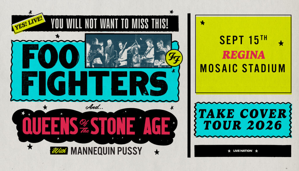 Foo Fighters, Regina concert poster 2026
