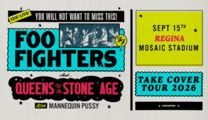 Foo Fighters, Regina concert poster 2026