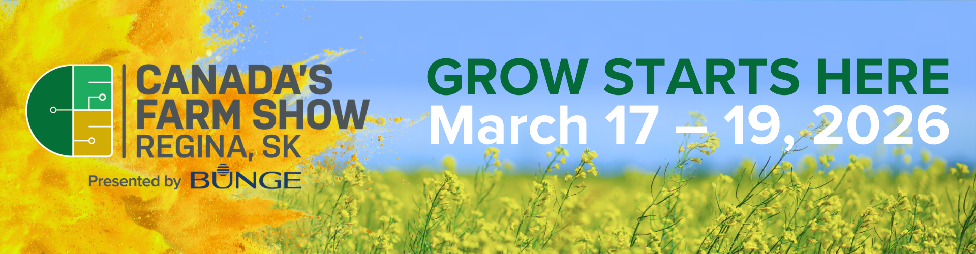Canada's Farm Show 2026, March 17-19, Regina.
